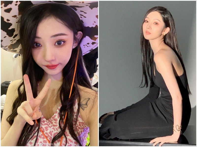 李恩（左）和都美竹曾是閨密，鬧翻後，李恩決定當吳亦凡二審的證人，試圖揭開都美竹的謊言。（圖／微博@李恩、都美竹）