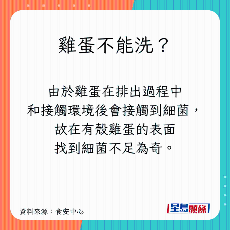 雞蛋不能洗？