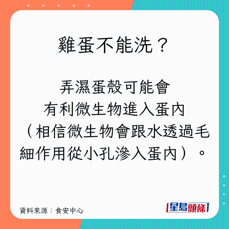 雞蛋不能洗？