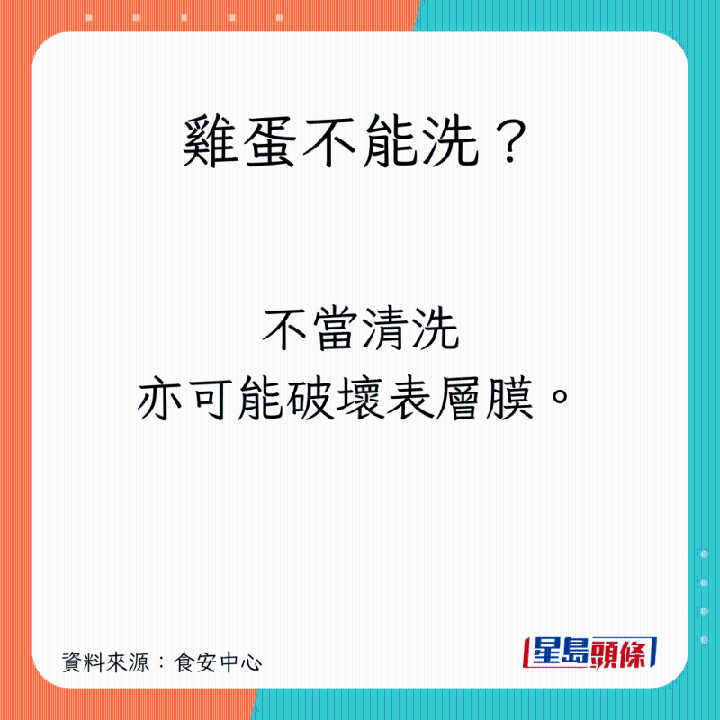 雞蛋不能洗？