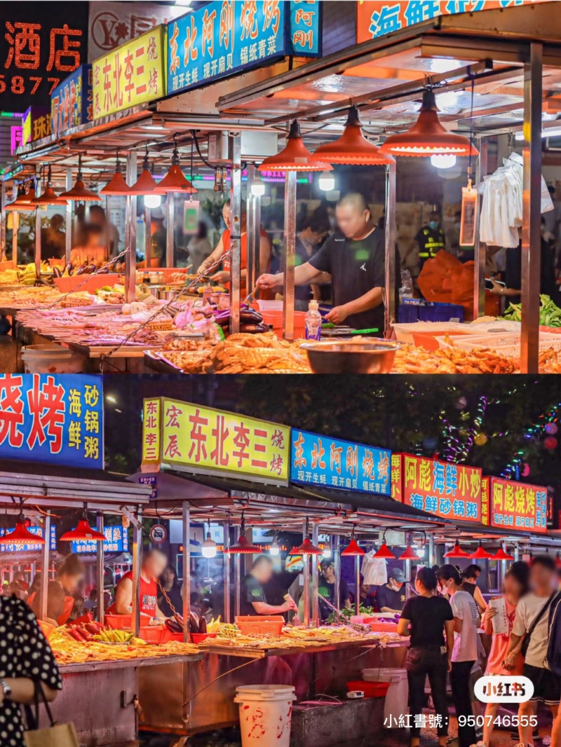 夏灣夜市是出名的宵夜勝地！ （圖片來源：小紅書@步履不停的肥鹿）