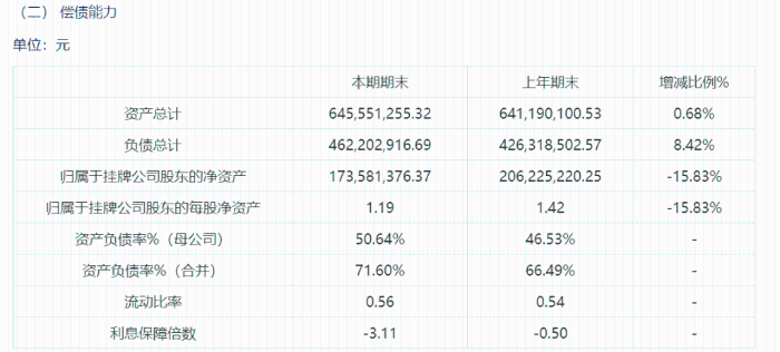 長峰醫院2022年上半年資產負債情況。