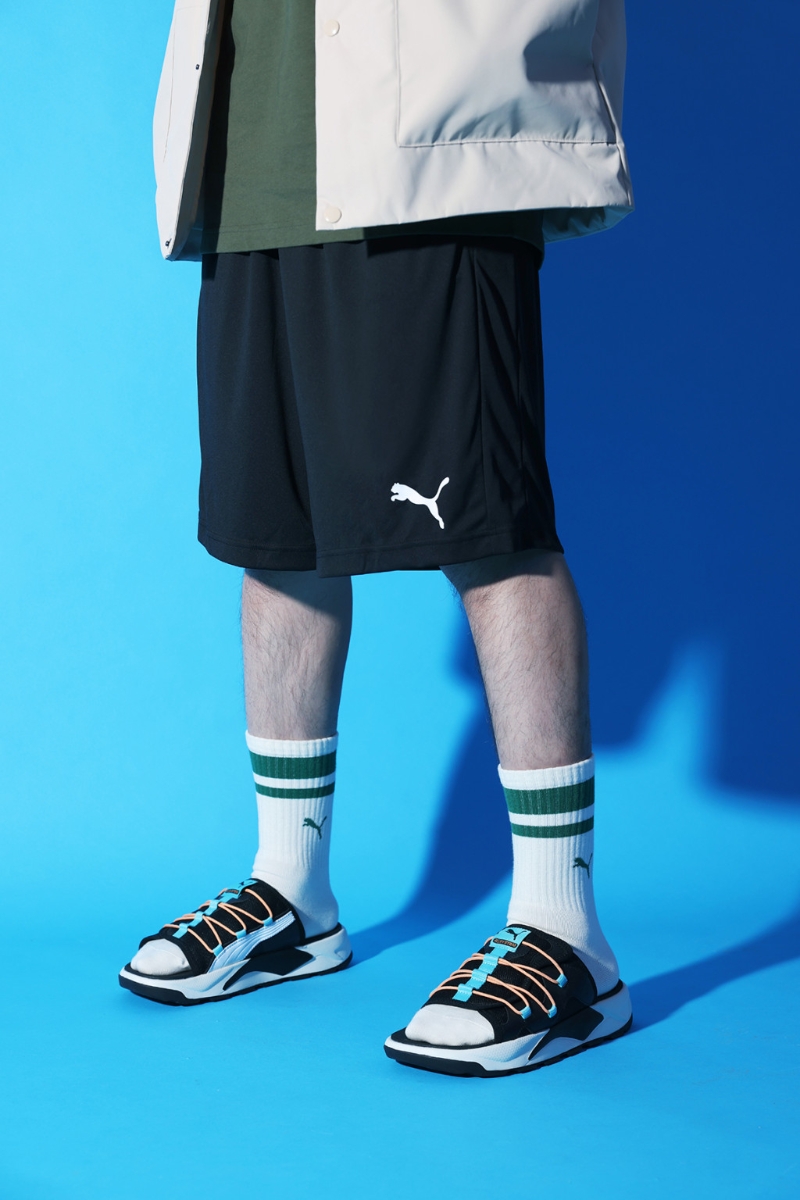 涼鞋2023|RS-Slide 2涼鞋/$499/Puma，鞋面結合輕巧的厚底鞋牀及透氣網布，以山系幼繩點綴，營造對比視效。
