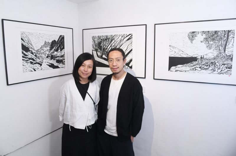 負責版畫創作的Grace及Philip，正是藝術單位Cowrice的創辦人。