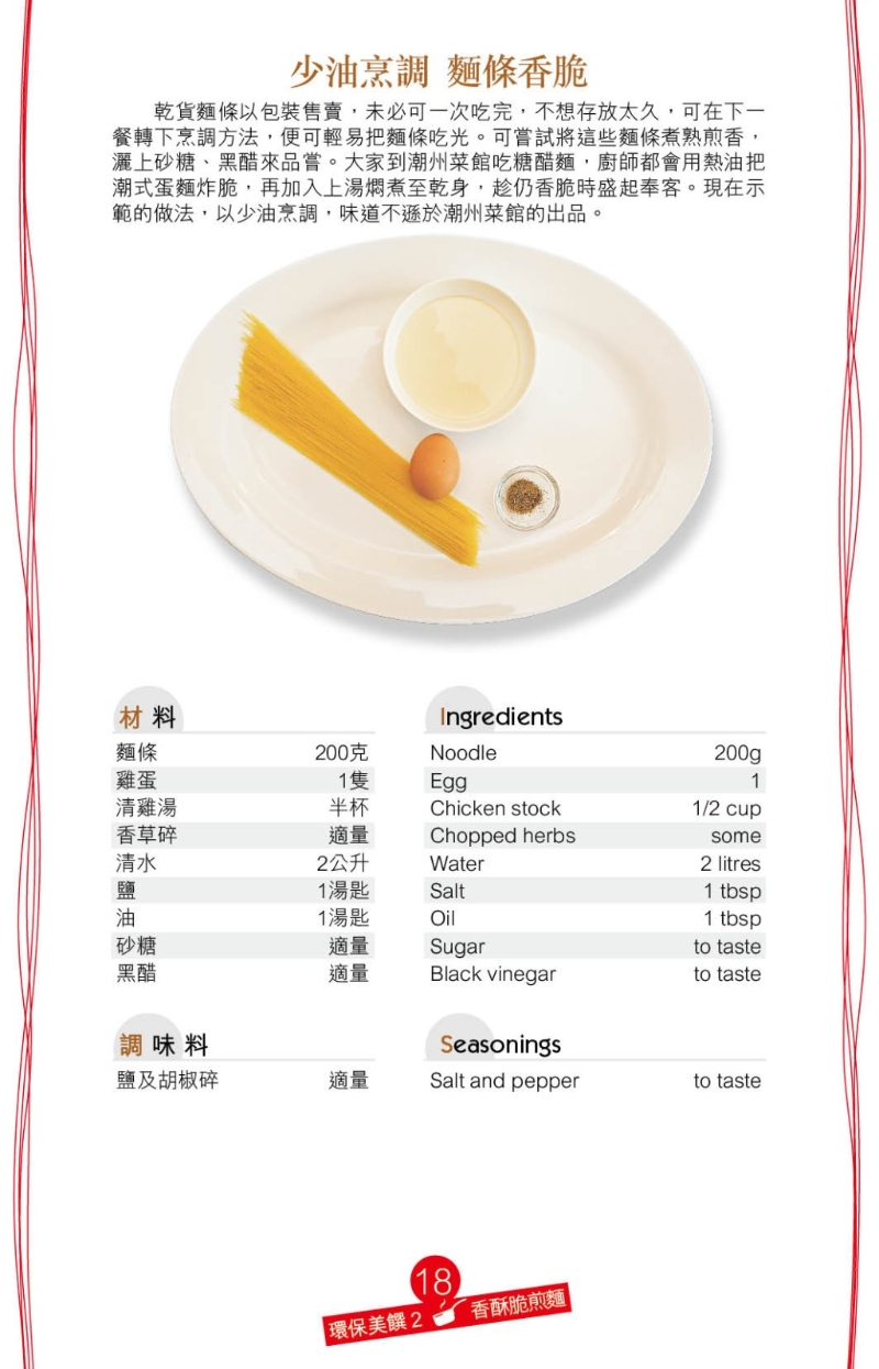 香脆醒胃的糖醋面是潮州美食，但經油炸的面條略嫌油膩