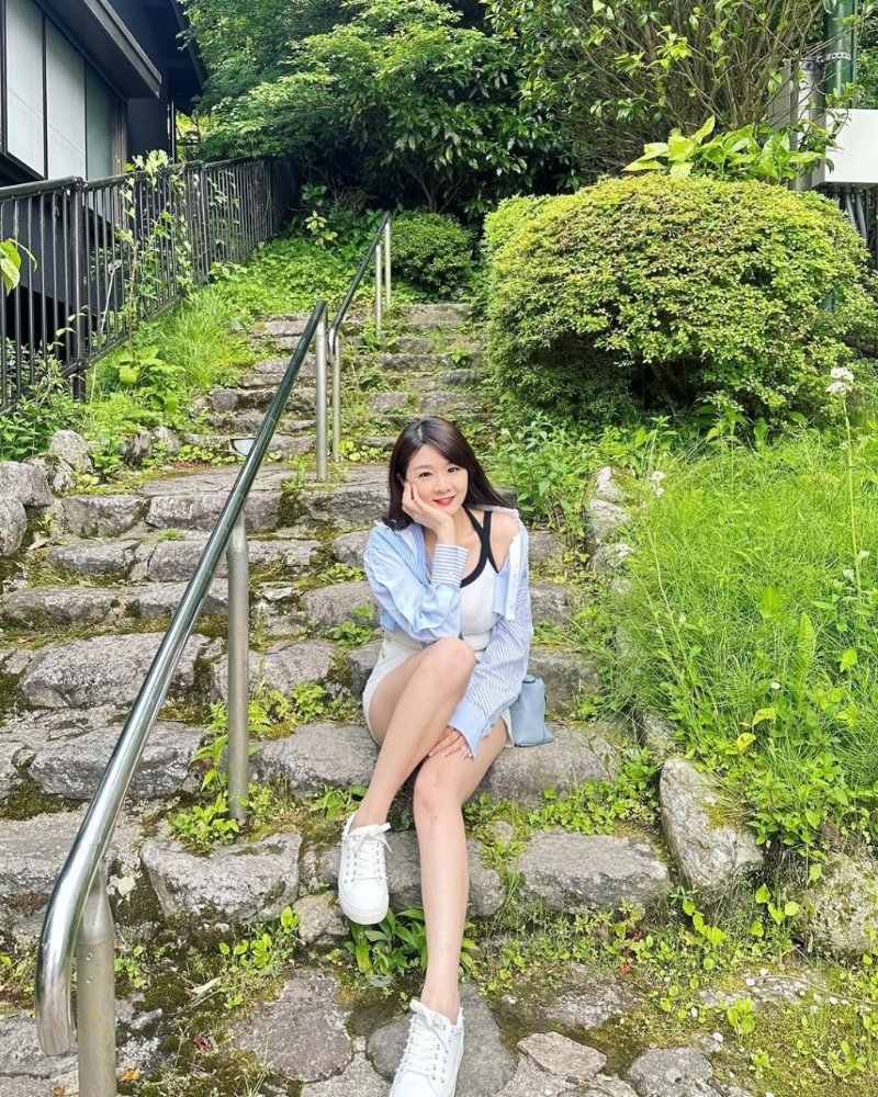 孫雪祺身材出眾，有新聞界咪神之稱