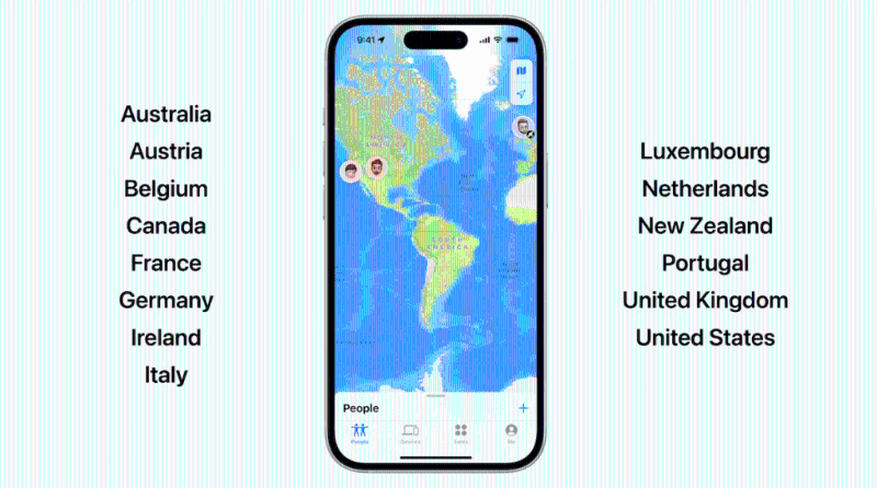 iPhone 15采用第2代UWB芯片，使用Find My Apps尋找裝罝更快速。