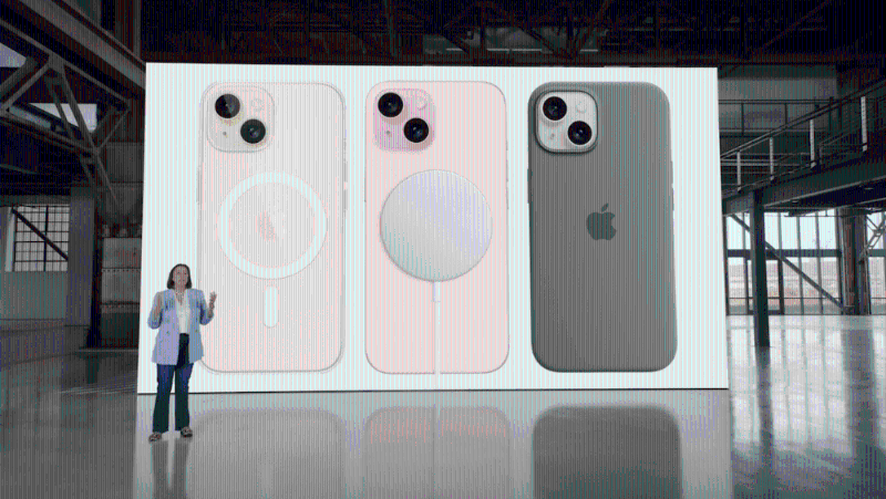 iPhone 15及iPhone 15 Plus繼續支持MagSafe。