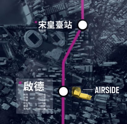 緊鄰啟德港鐵站，還與多條高架行人道和天橋相連，提供方便快捷的交通連接。