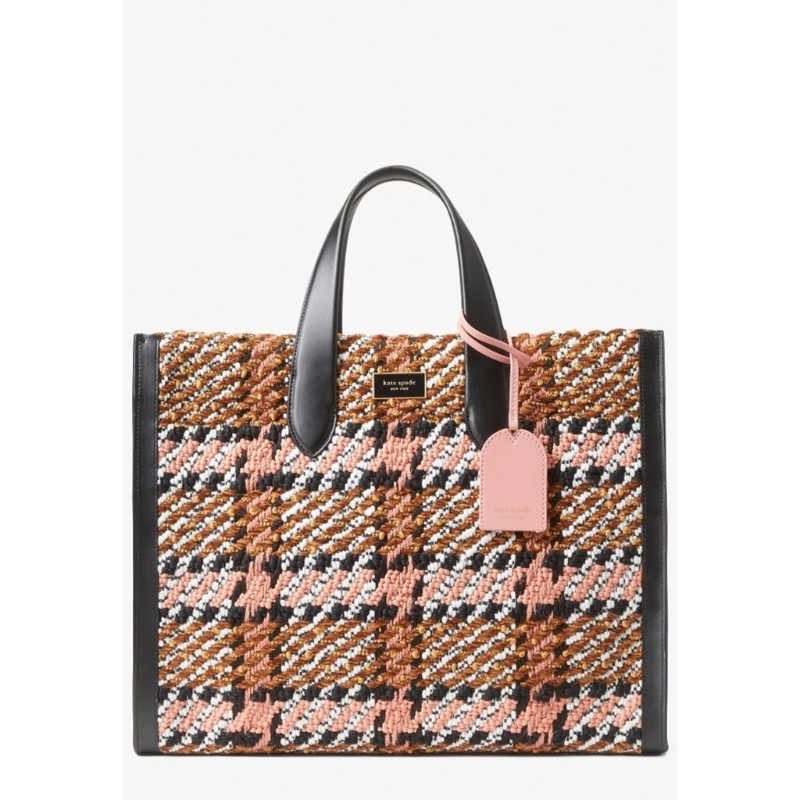 Women Manhattan Plaid Large Tote - Pink Multi：$960（原價$4,000）