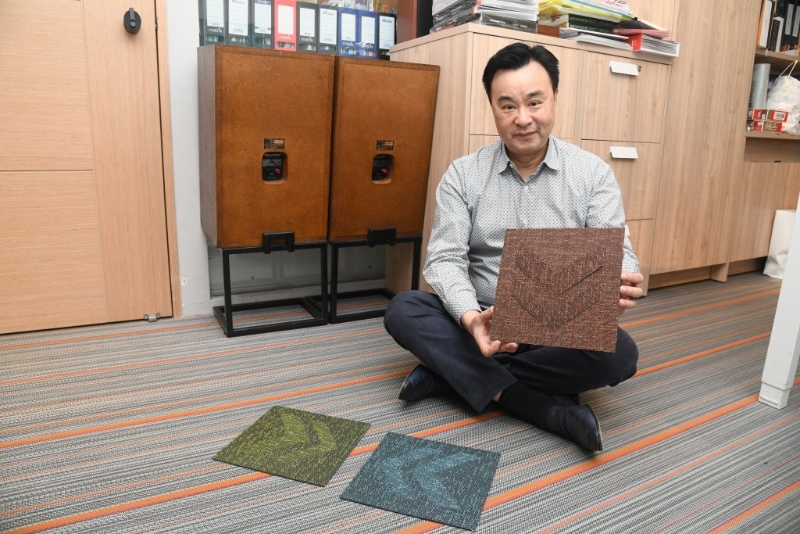 專營高級建材超過20年的JIBPOOL，其創辦人Eddy Wong近年亦致力引入可持續發展的地墊產品，以減少對環境的負擔。
