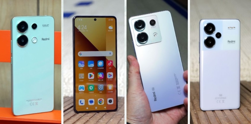 Redmi Norte 13系列4款型號分別Note 13、Note 13 5G、Note 13 Pro及Note 13 Pro+。