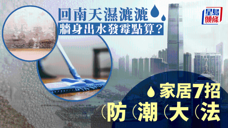 回南天濕漉漉，墻身出水發霉？家居7招防潮大法，附消委會推介抽濕機、吸濕劑