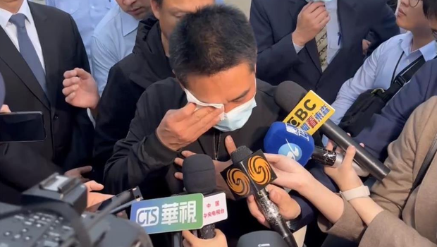 死者家屬今日到金門處理親人后事。