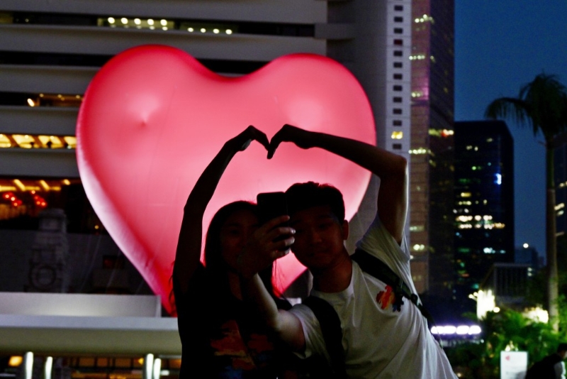 Chubby Hearts在香港的展出時間橫跨中西情人節。 資料圖片