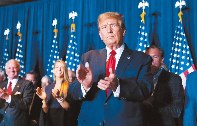 前總統特朗普迄今連贏5場黨內初選，加上在南加州初選以20個百分點大勝，可見他對黨內支持者有強大的控制力。 美聯社