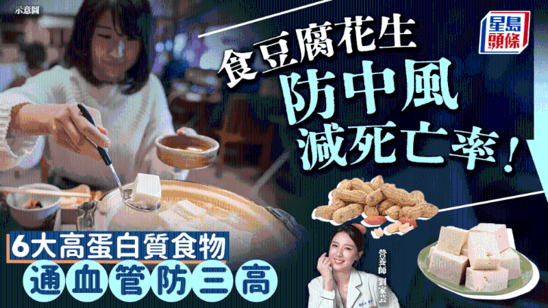 吃豆腐花生可防中風減死亡率！
