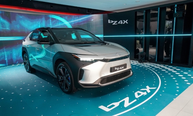 隨著品牌首款電動車bZ4X陸續到港交付，應有助豐田爭取佳績。