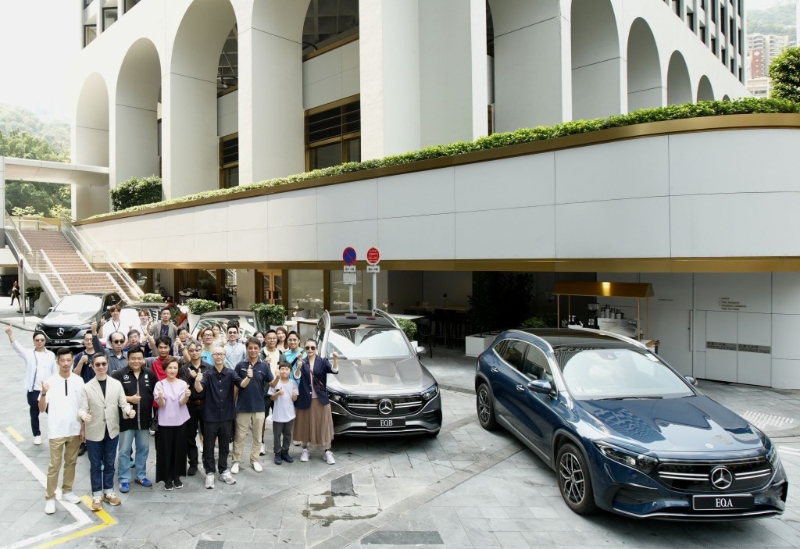 2024 Cars &Coffee 平治純電動車早餐品鑒會4月13日于中環 The Murray Hotel， Hong Kong（美利酒店）舉行。