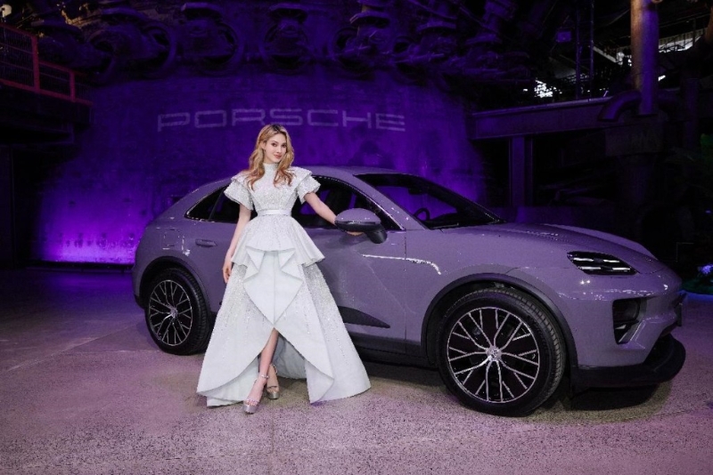 保時捷Porsche新晉代言人谷愛凌是女子自由式滑雪運動員，她替全新電動Macan站臺宣傳。