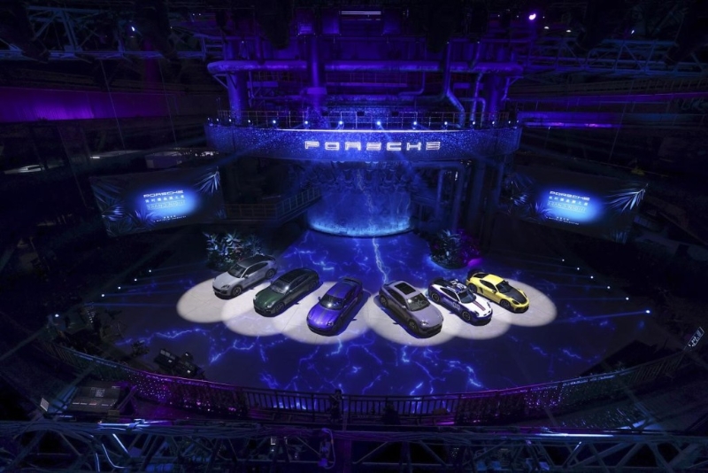保時捷Porsche在北京首鋼園舉行Brand Night新車預覽活動，展出6款車型。