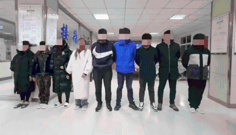 賣淫集團主要犯罪嫌疑人5名，賣淫嫖娼人員11名。