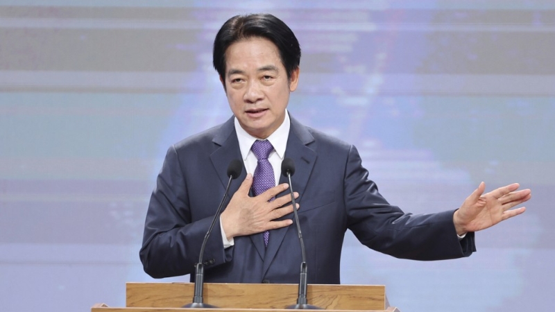民進黨賴清德下周一（20日）就任臺灣領導人。美聯社