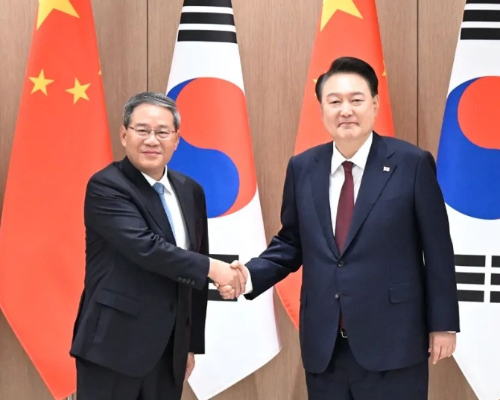 李強會見韓國總統尹錫悅