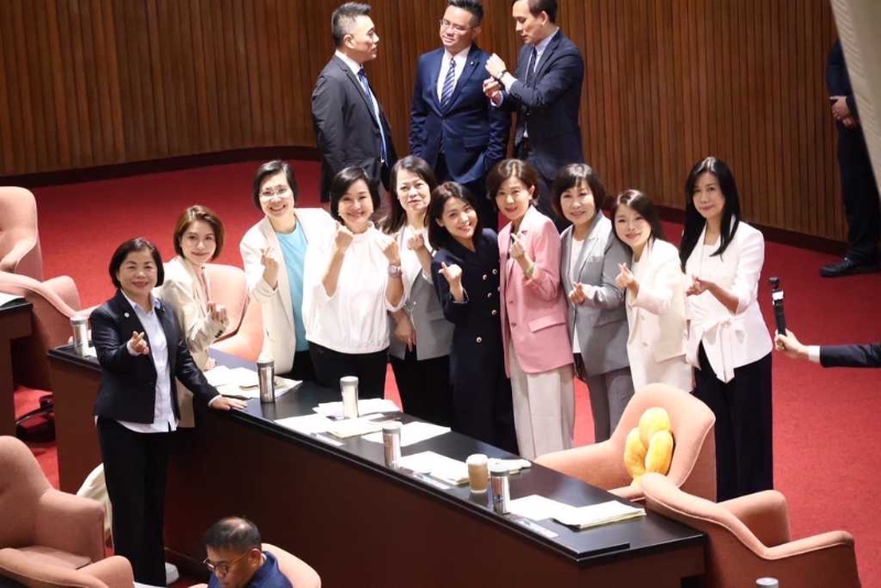 國民黨女“立委”們卸下戰斗裝