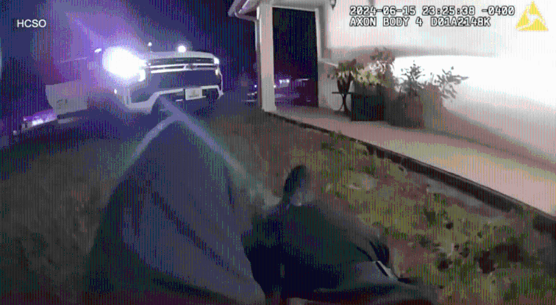 26歲副警長麥高夫）腿部中彈受傷倒地。