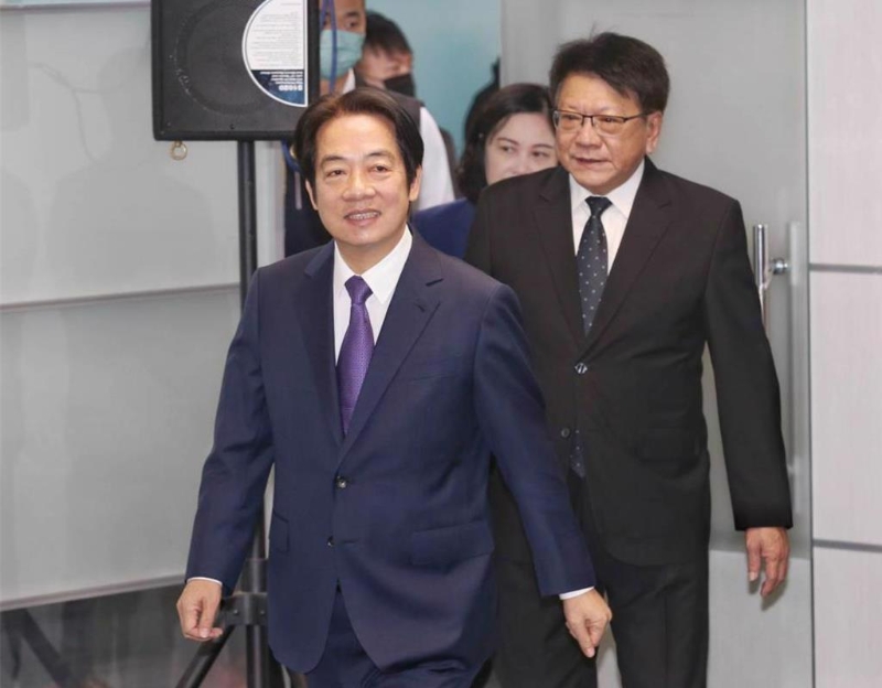 賴清德（圖）的民調與上月相比，大幅下降9.8個百分點，相當于流失近200萬人支持。