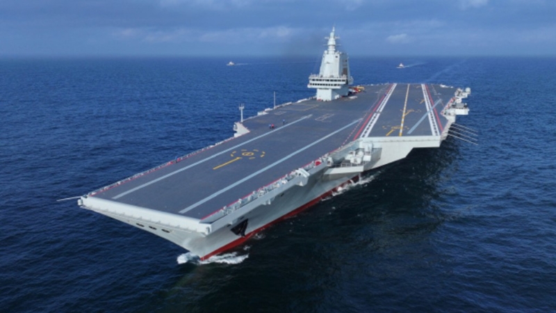 外界估計福建艦將在周三再次出海，進行第三次海試。