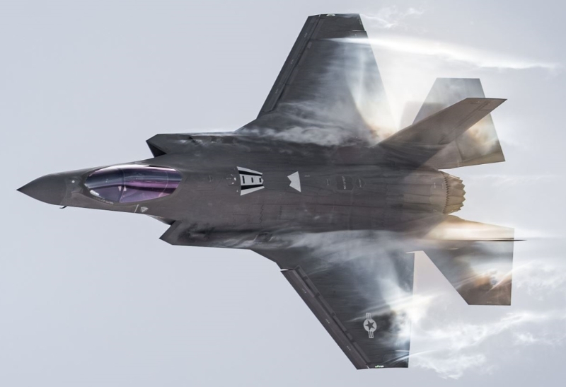 美國空軍F-35A隱形戰機的資料照。（美國空軍）