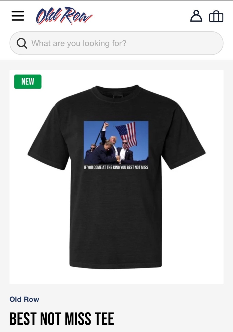 X平臺上陸續有事件相關商品發售。（X@stoolpresidente）