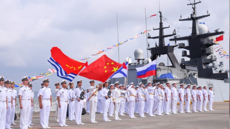 中俄“海上聯合-2024”演習，周日于廣東湛江某軍港開幕。
