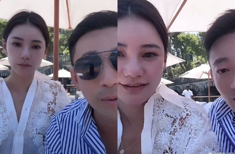 汪小菲老婆Mandy無濾鏡真面目（右）曝光。