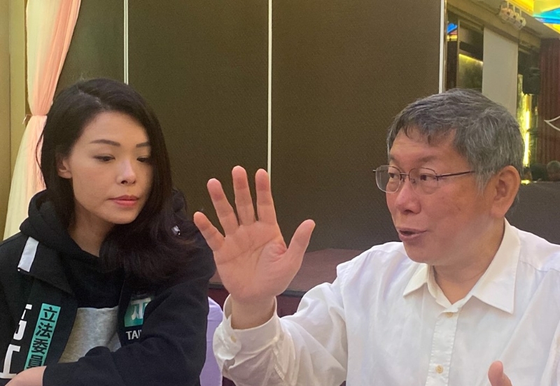 高虹安（左）遭判刑后，傳出有民眾黨人士擔心柯文哲（右）也出事