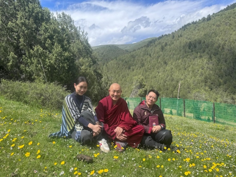 李連杰日前曬出新相，見到女兒出鏡。