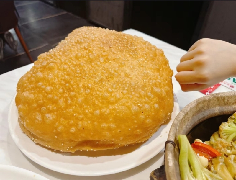 丘大6仔記餐廳打卡美食鵬舉大咸煎餅。