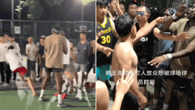 上?;@球場3非裔男子動粗惹眾怒 上?;@球場3非裔男子動粗惹眾怒