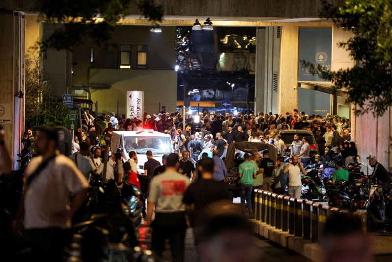 黎巴嫩多地17日發生傳呼機爆炸案。