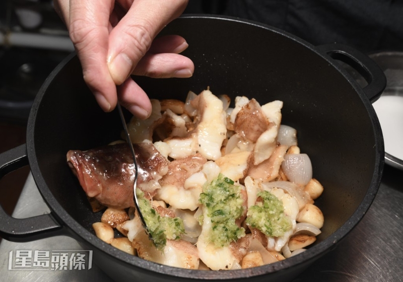 雞油蒜子東星斑做法一絲不茍。