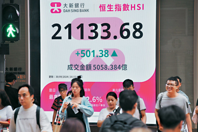 內地樓市政策出臺帶旺港股，恒指成交額再創新高。.jpg