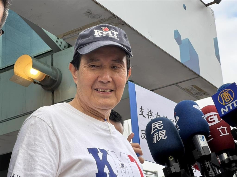 馬英九今天（10日）早上參加國民黨中央舉辦的國慶升旗典禮。