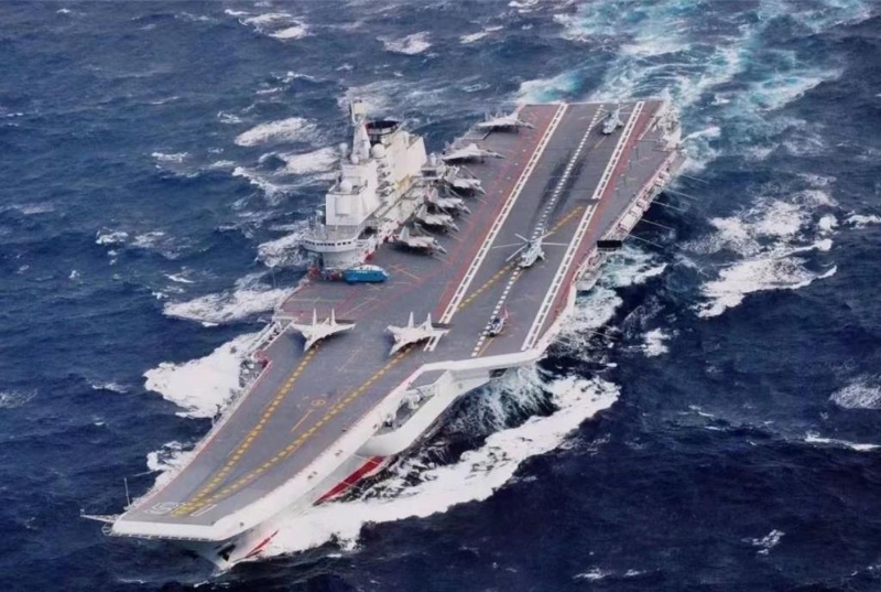 中國海軍第一艘航母遼寧艦。人民日報