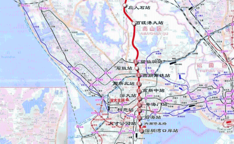 深圳5條地鐵線路年內開通。
