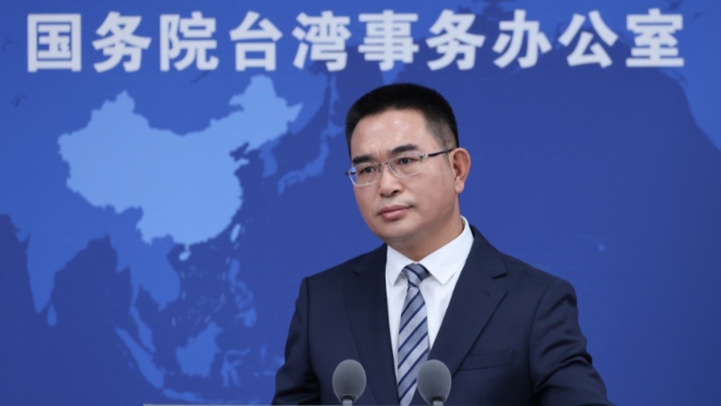 國臺辦發言人陳斌華。 中新社