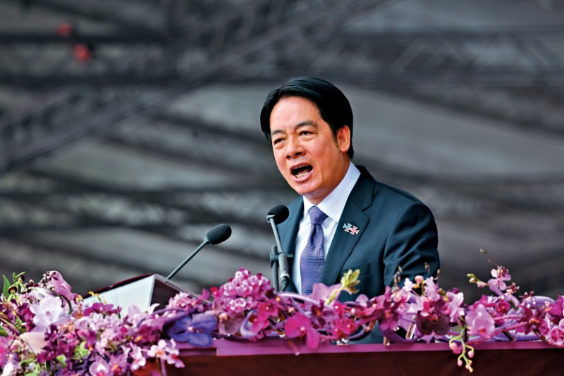 賴清德發表任期內首次雙十演說。