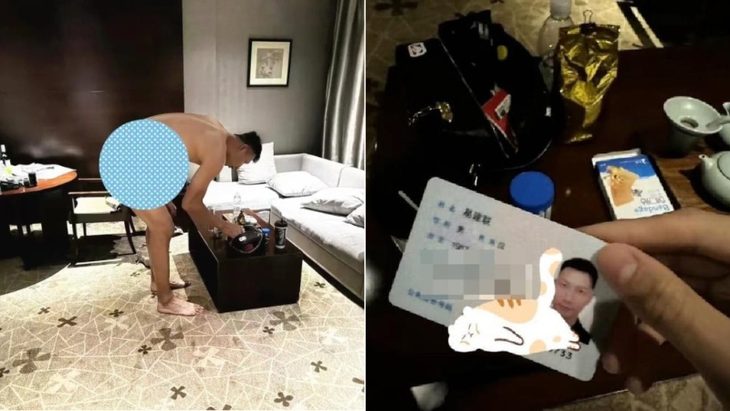 網上瘋傳疑似易建聯的裸照及身份證，指易與跨性別者進行性交易。