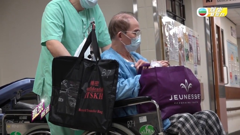 梅啟明跌親后留醫接受治療。